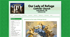 Desktop Screenshot of ourladyofrefuge.org